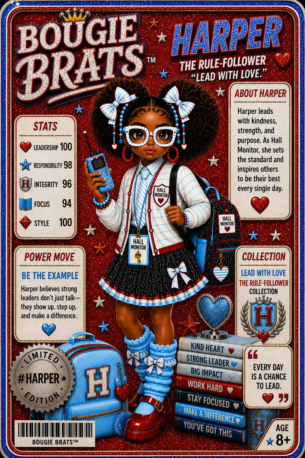 Harper, The Honor Roll Helper, a Bougie Brats character