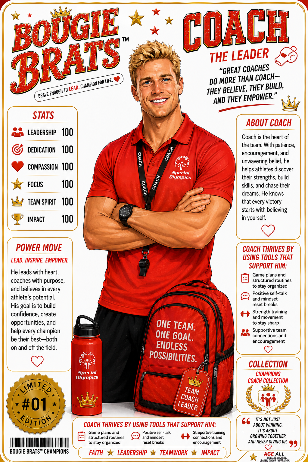 Coach, The Leader — Bougie Brats™ Champions profile card