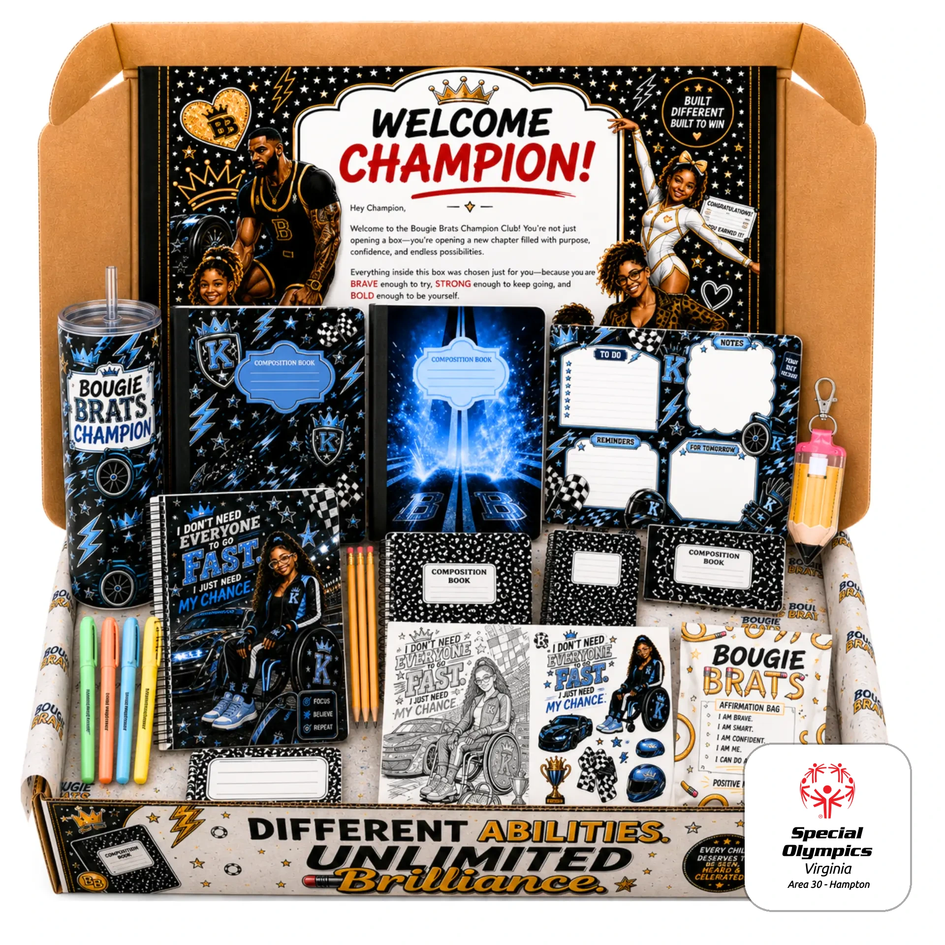 Kayla's box — ready-made Champion box