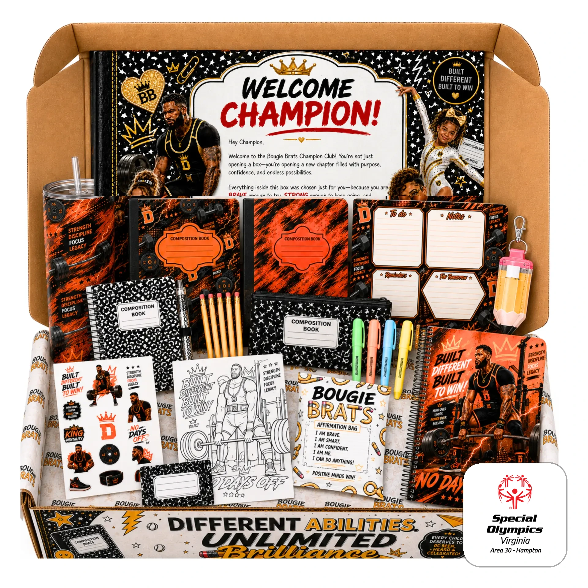 Derrick's box — ready-made Champion box